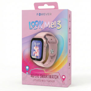 Forever išmanusis laikrodis GPS WiFi 4G Kids Look Me! 3 KW-520 rožinis - Image 5