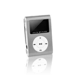 Setty MP3 grotuvas su LCD ekranu + ausinės, sidabrinės
