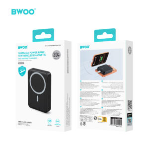 BWOO 20W 10000 mAh išorinė baterija, juoda - Image 4