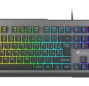 GENESIS Rhod 500 RGB klaviatūra Žaidimams USB QWERTY Ispanas Juoda, Pilka - Image 2