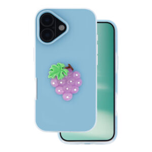 „Fruit“ 2in1 dėklas, skirtas „Apple iPhone 16“ 6,1" mėlynas