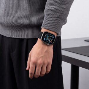 TECH-PROTECT NYLON SPORT APPLE WATCH 8 / 9 / 10 / 11 / SE / ULTRA (44 / 45 / 46 / 49 MM) JUODAS - Image 5
