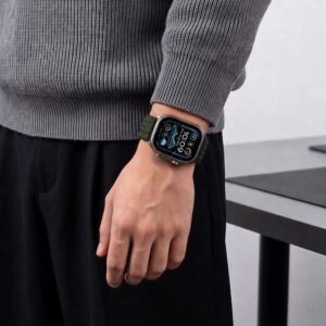 TECH-PROTECT NYLON SPORT APPLE WATCH 8 / 9 / 10 / 11 / SE / ULTRA (44 / 45 / 46 / 49 MM) KARINĖ ŽALIA - Image 5