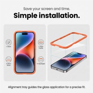 GRŪDINTAS STIKLAS Tech-Protect EASY SET+ 3-PACK Apple iPhone 18 PRO MAX SKAIDRUS - Image 5