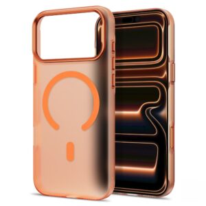 Tech-Protect MAGZERO MagSafe Apple iPhone 17 PRO MAX / 18 PRO MAX MATINIS KOSMINĖS ORANŽINĖS SPALVOS - Image 5