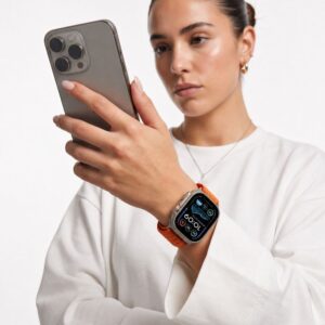 Tech-Protect NYLON SPORT APPLE WATCH 8 / 9 / 10 / 11 / SE / ULTRA (44 / 45 / 46 / 49 MM) ORANŽINIS - Image 5