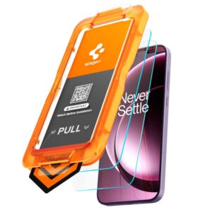 GRŪDINTAS STIKLAS Spigen ALM GLAS.TR SLIM AC 2-PACK ONEPLUS 15 CLEAR - Image 5