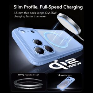 ESR Classic Hybrid MagSafe Apple iPhone 17 PRO / 18 PRO MATINIS ŠVIESIAI MĖLYNAS - Image 5