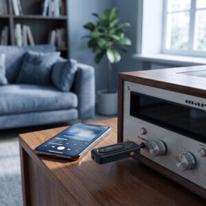 TECH-PROTECT ULTRABOOST AU03 GARSO ADAPTERIS AUX BLUETOOTH 6.0 JUODAS - Image 5