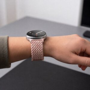 TECH-PROTECT NYLONMAG SAMSUNG GALAXY WATCH 8 / 9 / CLASSIC (40 / 44 / 46 MM) DUSTY ROSE - Image 5