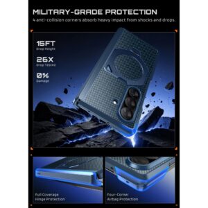 SUPCASE UB AERO MAGSAFE 2-DALIŲ RINKINYS GALAXY Z FOLD 8 ULTRA ARAMID BLUE - Image 5
