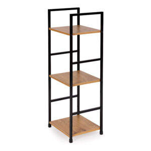 Moderni medinė lentyna, metalinis rėmas LOFT, 3 lentynos - Image 6