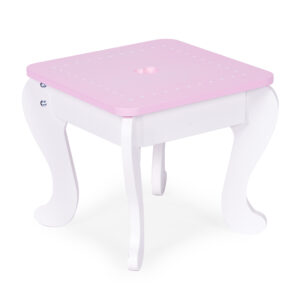 Didelis žaislinis kosmetinis staliukas vaikams su veidrodžiu, kėdute ir 7 priedais ECOTOYS - Image 6