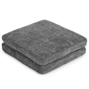 Sulankstoma modulinė sofa vaikams, didelė, 2 vietų, „pasidaryk pats“ (DIY), 10 minkštų pagalvėlių, šenilo audinys – pilka ECOTOYS - Image 6