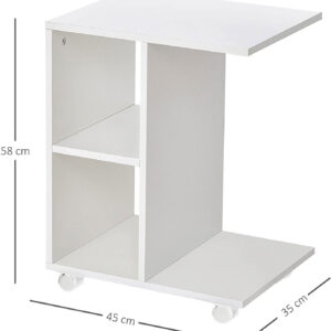 Kavos staliukas arba naktinis staliukas su ratukais – organizatorius ModernHome - Image 6