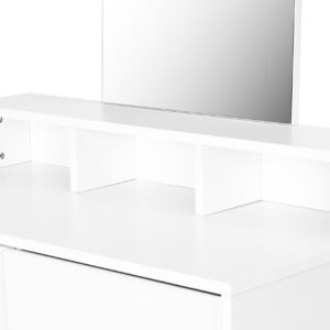 Didelis modernus kosmetinis staliukas su veidrodžiu ir stalčiais ModernHome - Image 6
