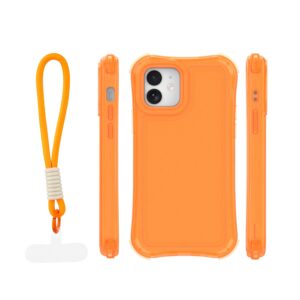 Safepop dėklas su dirželiu, skirtas Apple iPhone 12 / 12 Pro 6,1" oranžinis - Image 2