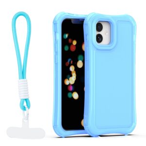 Safepop dėklas su dirželiu, skirtas Apple iPhone 12 / 12 Pro 6,1" mėlynas