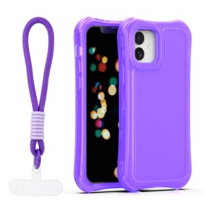 Safepop dėklas su dirželiu Apple iPhone 12 / 12 Pro 6,1" violetinis