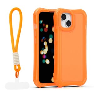 Safepop dėklas su dirželiu Apple iPhone 13 6,1" oranžinis
