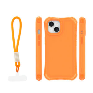 Safepop dėklas su dirželiu, skirtas Apple iPhone 15 6,1" oranžinis - Image 2