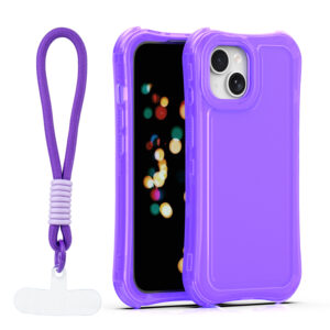 Safepop dėklas su dirželiu, skirtas Apple iPhone 15 6,1" violetinis