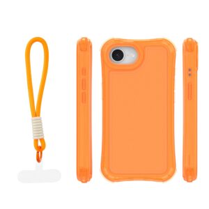 Safepop dėklas su dirželiu, skirtas Apple iPhone 16e / 17e, oranžinis - Image 2