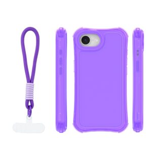 Safepop dėklas su dirželiu, skirtas Apple iPhone 16e / 17e, violetinis - Image 2