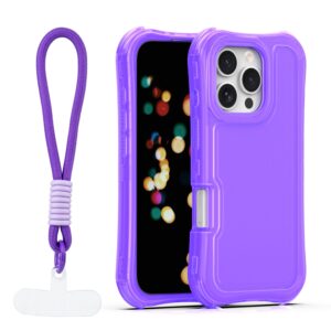 Safepop dėklas su dirželiu, skirtas Apple iPhone 16 Pro Max 6,9" violetinis