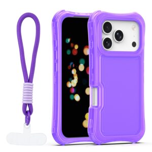 Safepop dėklas su dirželiu Apple iPhone 17 Pro 6,3" violetinis
