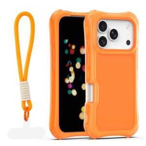 Safepop dėklas su dirželiu, skirtas Apple iPhone 17 Pro Max 6,9" oranžinis