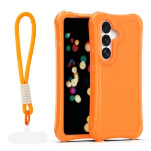 Safepop dėklas su dirželiu Samsung Galaxy S26 oranžinis