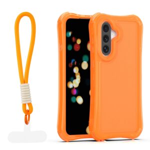 Safepop dėklas su dirželiu Samsung Galaxy A36 5G / A56 5G / A37 5G oranžinis