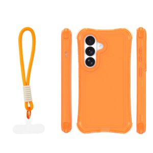 Safepop dėklas su dirželiu Samsung Galaxy S24 / S25 oranžinis - Image 2