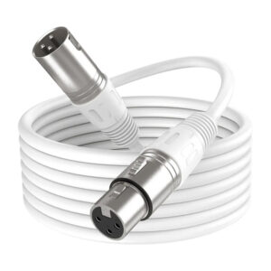 Fifine XLR L9C kabelis, 180 cm (baltas) - Image 1