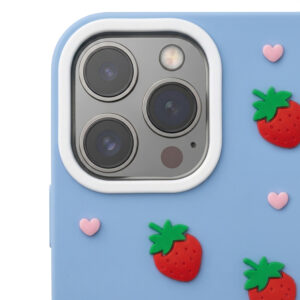 Braškių dizaino dėklas Apple iPhone 11 telefonui, mėlynas - Image 4