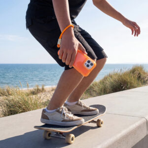 Safepop dėklas su dirželiu, skirtas Apple iPhone 11, oranžinis - Image 7