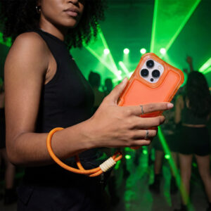 Safepop dėklas su dirželiu, skirtas Apple iPhone 16 Pro 6,3" oranžinis - Image 8