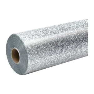 HTVRONT Glitter Heat Transfer Film, 30.5 cm x 90 cm (silver)