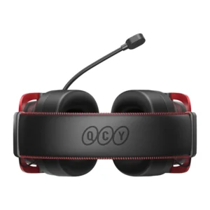QCY Heroad VT200 žaidimų ausinės, juodos ir raudonos spalvos - Image 4