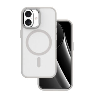 Frozen Mag dėklas Apple iPhone 16 6,1" pilkas