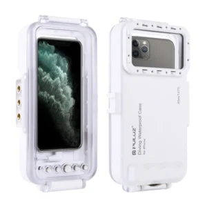 Puluz Waterproof Case (45m) for iPhone: For Underwater Photos and Videos (White)
