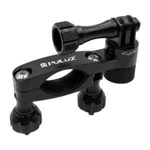 Puluz Aluminum Handlebar Mount with 360-Degree Rotation for Action Cameras (Black) - Image 2