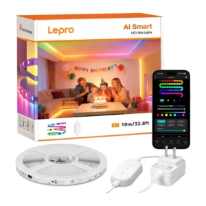 Lepro S1 10m Wi-Fi Bluetooth RGBIC LED Strip - Image 2
