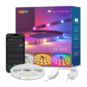 Lepro S2 5m Wi-Fi Bluetooth RGBIC LED Strip - Image 2