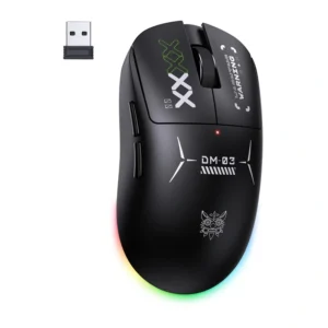ONIKUMA DM03 RGB Gaming Mouse juodos spalvos