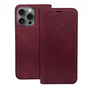 Išmanusis zomšinis dėklas Apple iPhone 13 6,1" bordo spalvos - Image 2