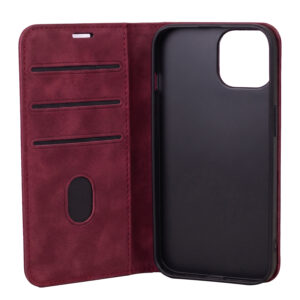 Išmanusis zomšinis dėklas Apple iPhone 13 6,1" bordo spalvos - Image 4