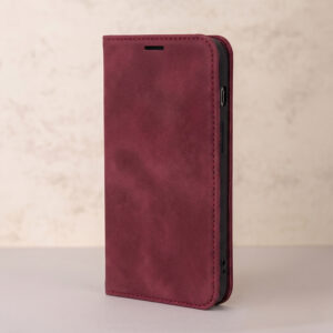 Išmanusis zomšinis dėklas Apple iPhone 13 6,1" bordo spalvos - Image 6