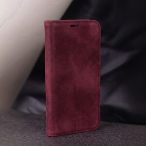 Išmanusis zomšinis dėklas Samsung Galaxy S26, bordo spalvos - Image 9